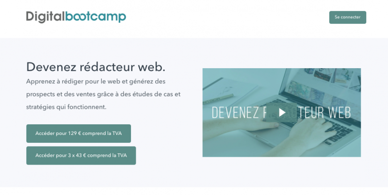 digital bootcamp formation devenez rédacteur web